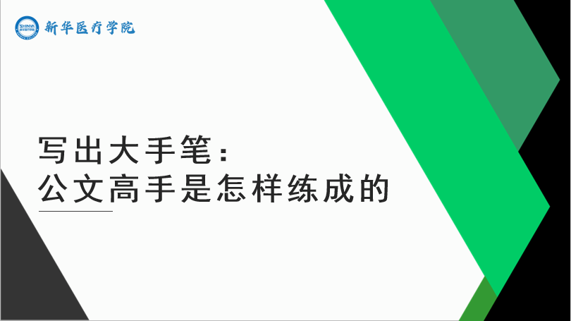 写出大手笔：公文高手是怎样练成的